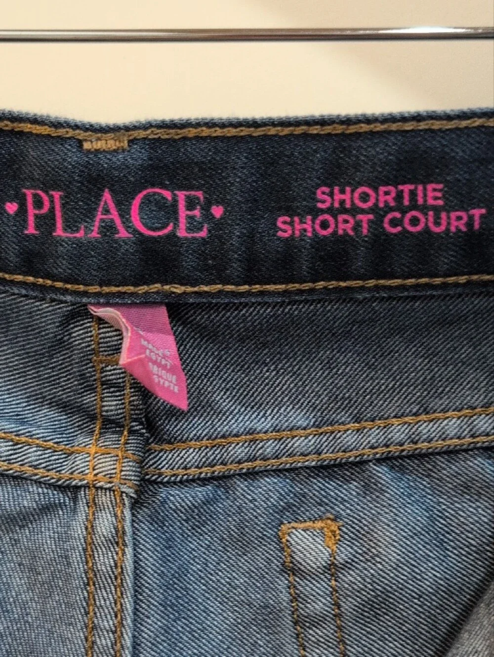 The Children's Place Dark Blue Rolled Cuff Denim Shorts